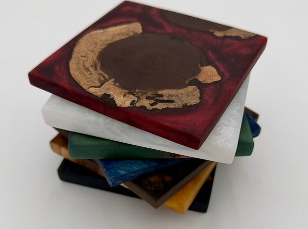 Nature's Contrast: Pairing Dark Black Walnut with Vibrant Fluid Resin