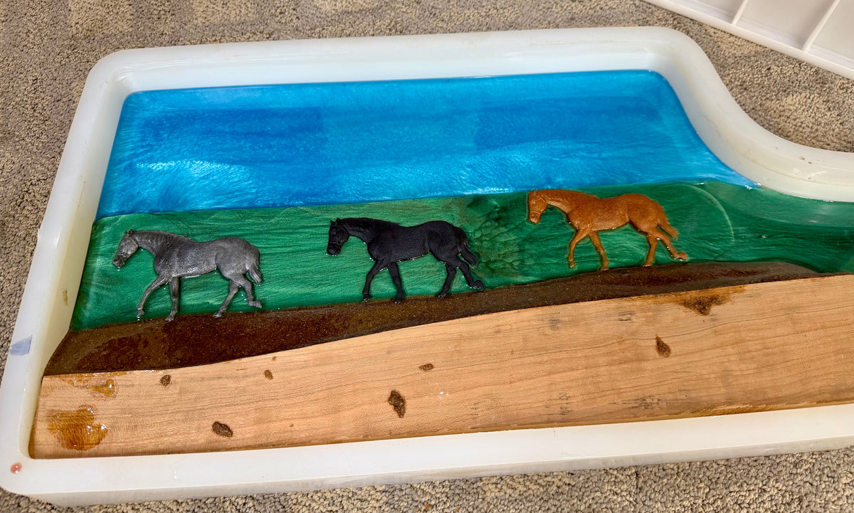 Behind the Design: Crafting a Custom Equestrian Resin and Black Walnut Paddle Board