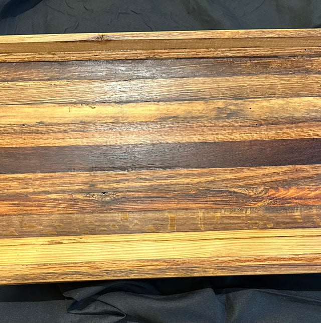 Handcrafted Tobacco Stick Decorative Tray with Sides