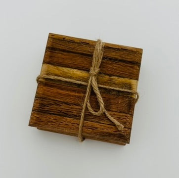 Handcrafted Tobacco Stick Beverage Coasters