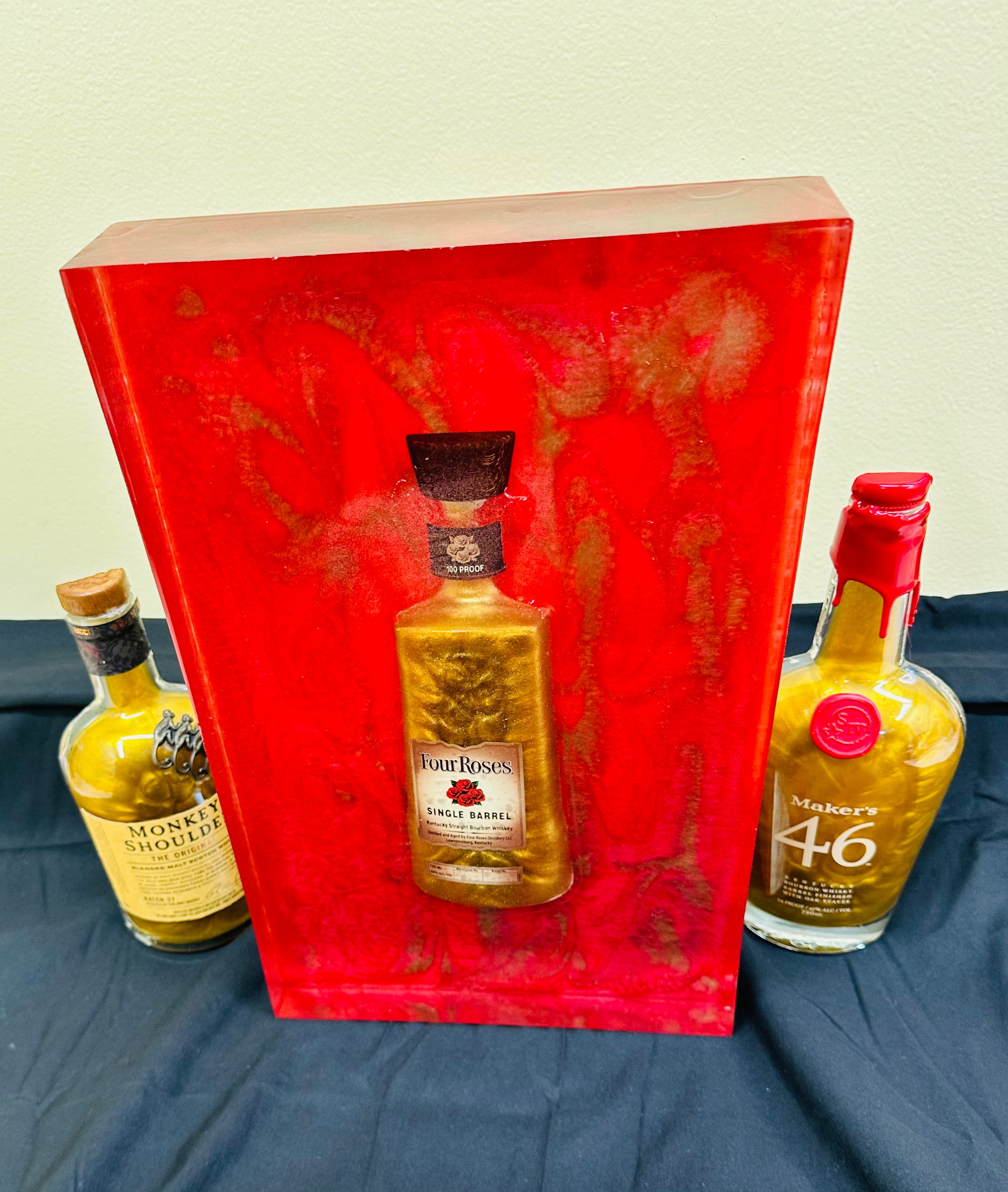 Four Roses Single Barrel Resin Art