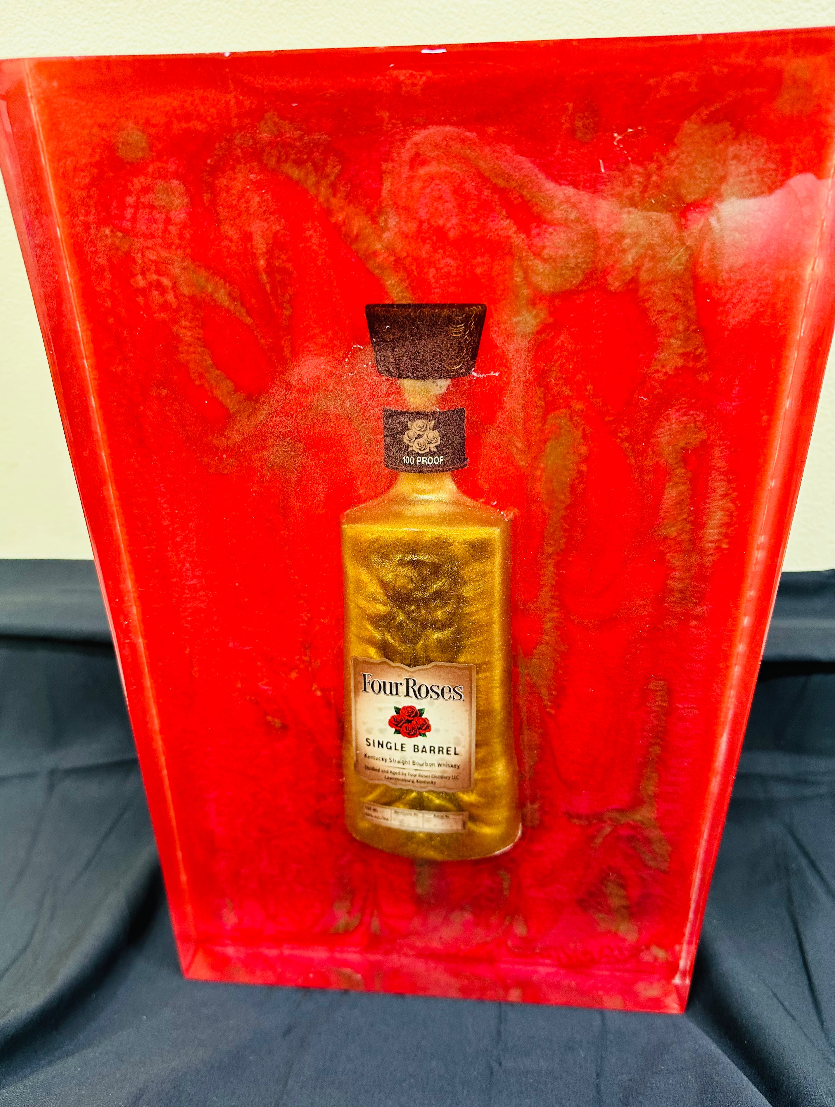 Four Roses Single Barrel Resin Art