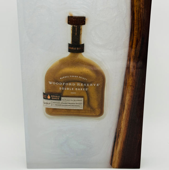 Woodford Reserve Double Oaked Resin Art with Black Walnut Accent