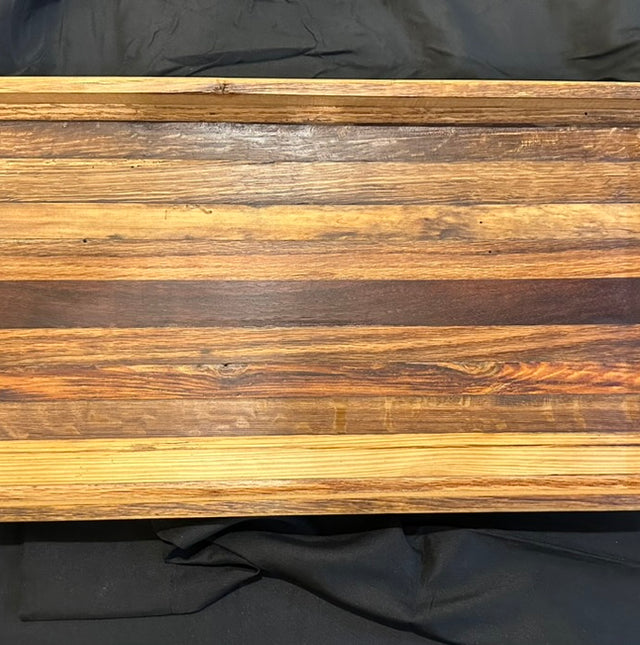 Handcrafted Tobacco Stick Decorative Tray with Sides