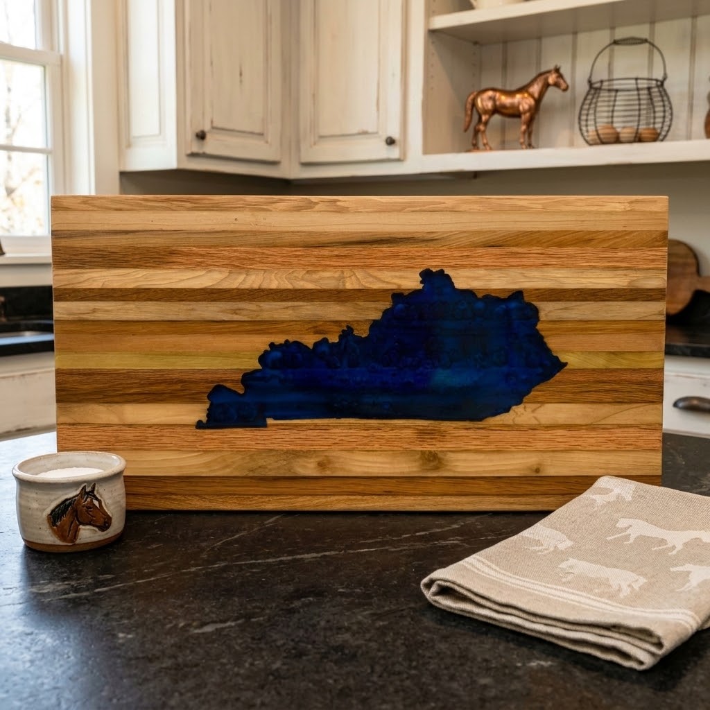 Kentucky Tobacco Stick Wood Cutting Board