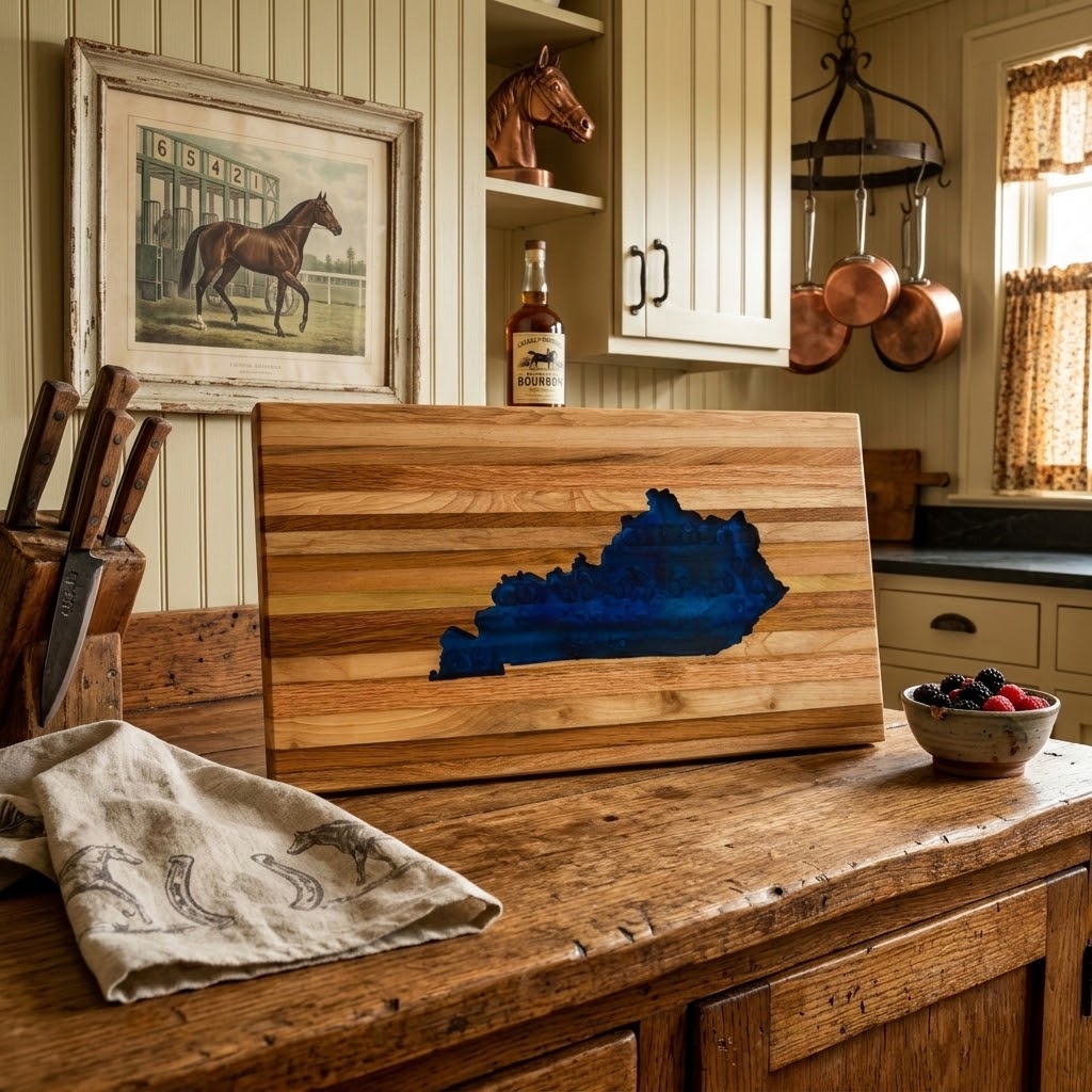 Kentucky Tobacco Stick Wood Cutting Board