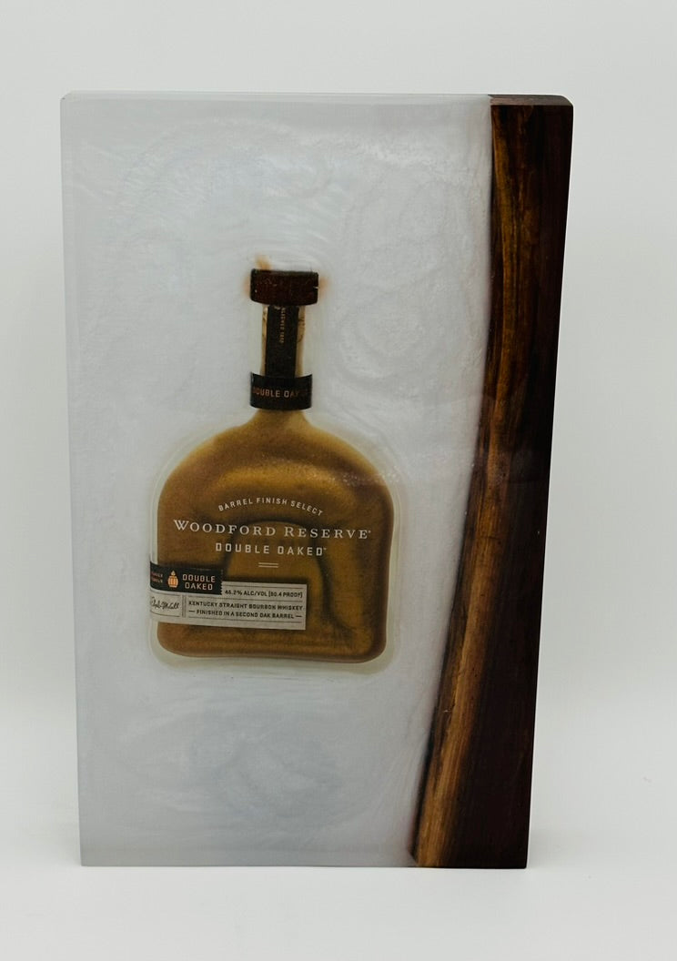 Woodford Reserve Double Oaked Resin Art with Black Walnut Accent