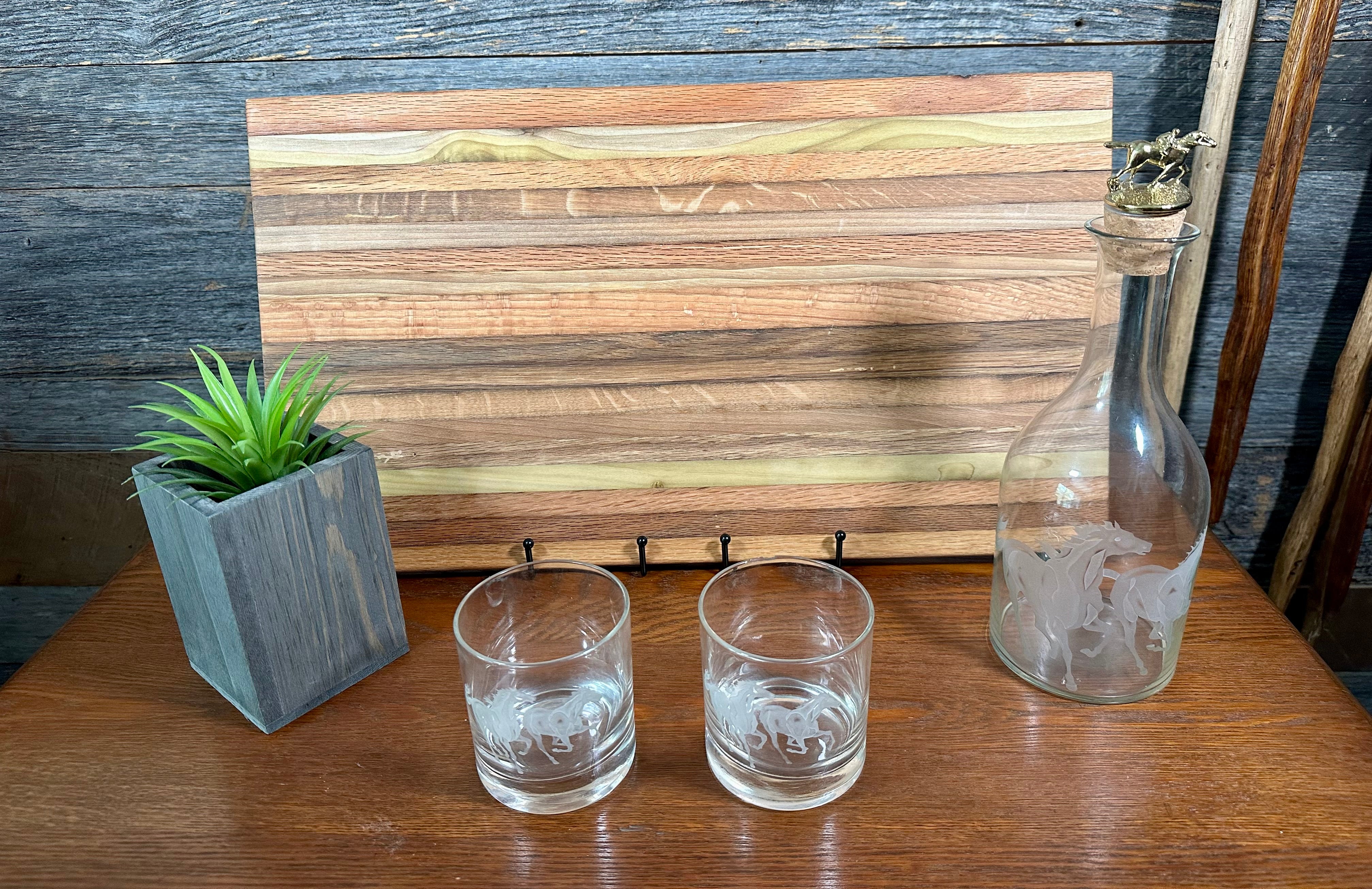 Handcrafted Tobacco Stick Cutting Board