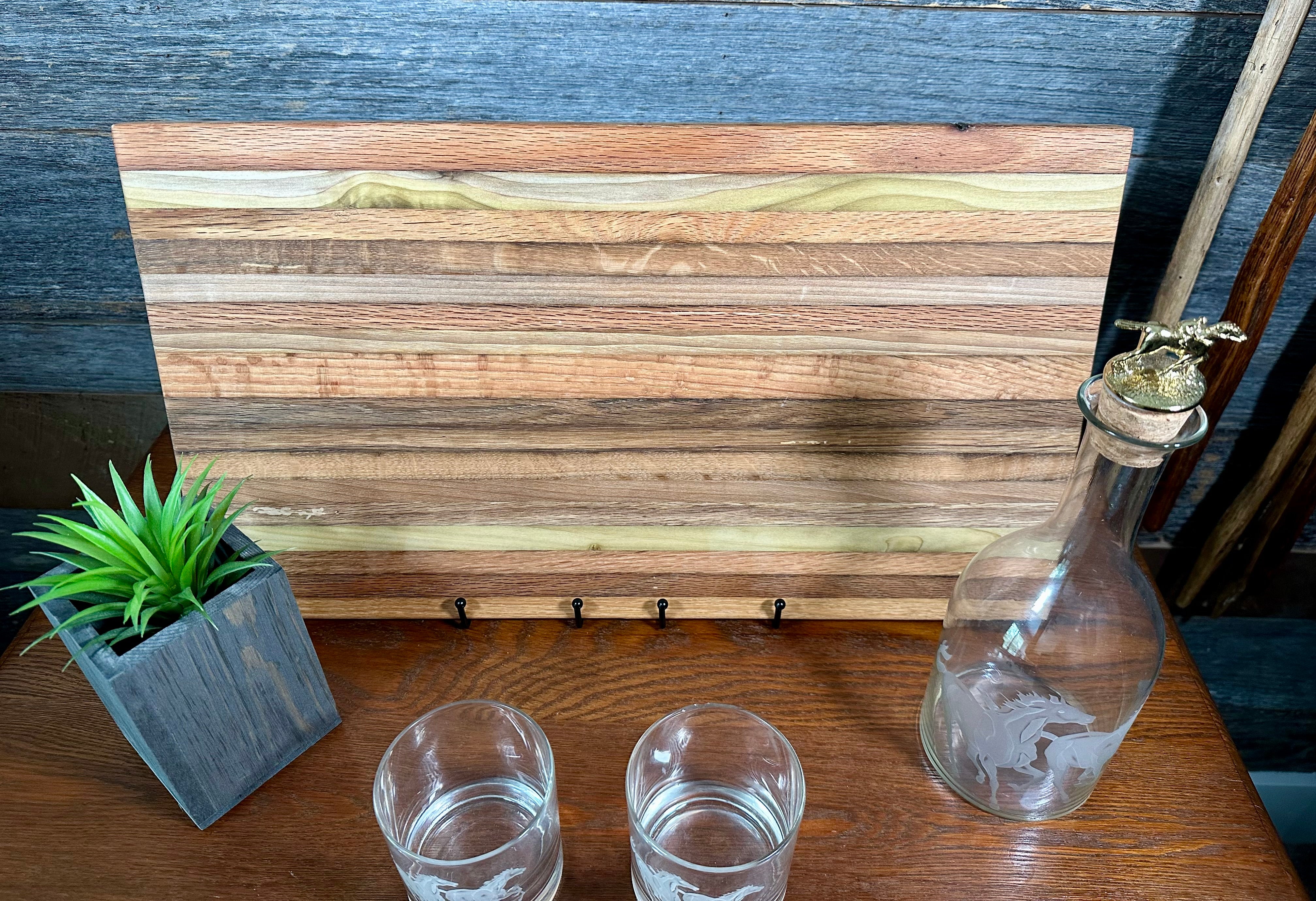 Handcrafted Tobacco Stick Cutting Board