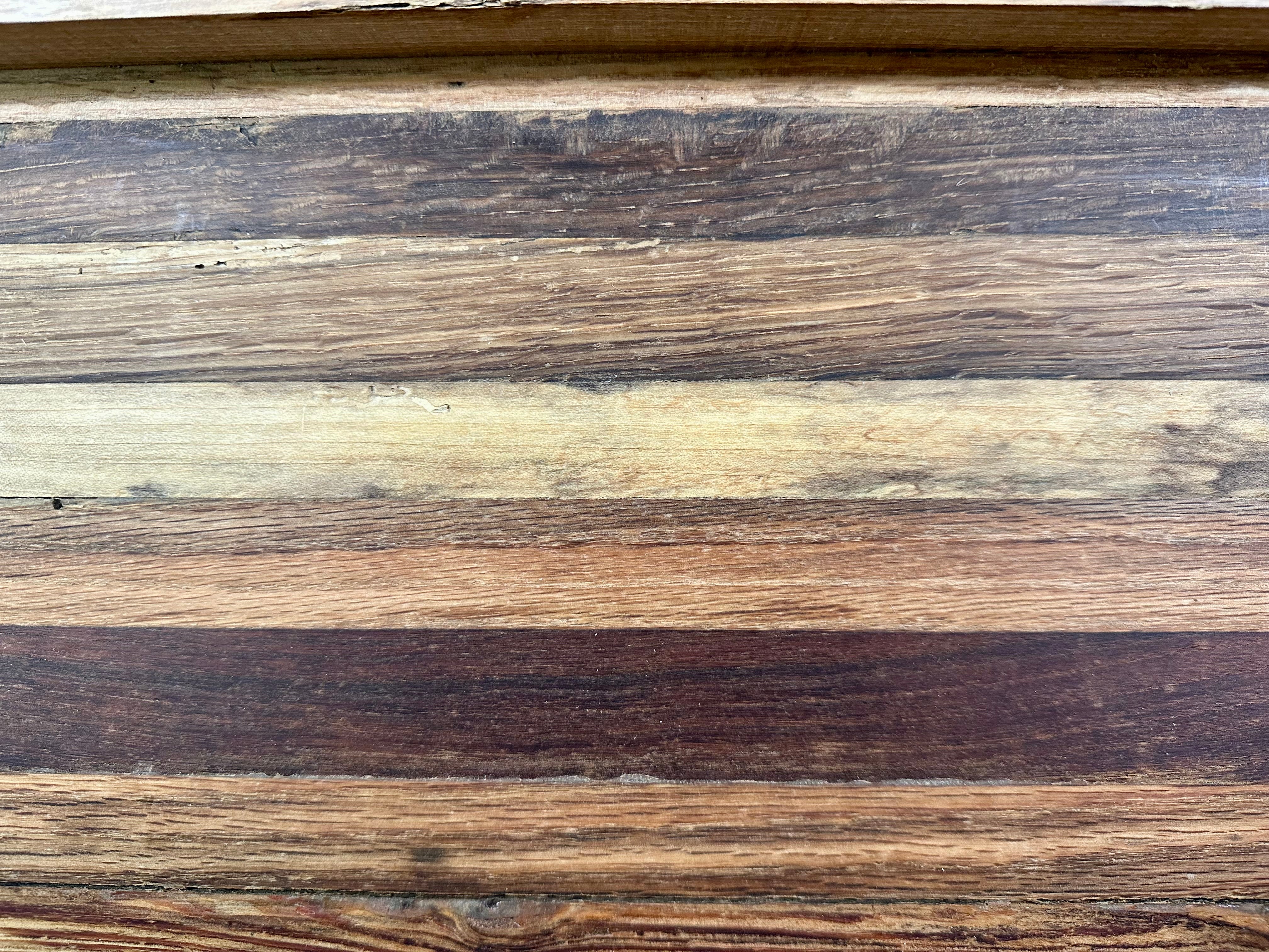 Handcrafted Tobacco Stick Decorative Tray with Sides