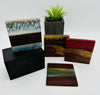 Black Walnut and Resin Coasters, Set of 4