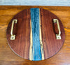 Handcrafted Black Walnut and Resin Serving Tray