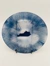 Handcrafted Kentucky Blue Resin Large Bowls with White Kentucky resin Inlay