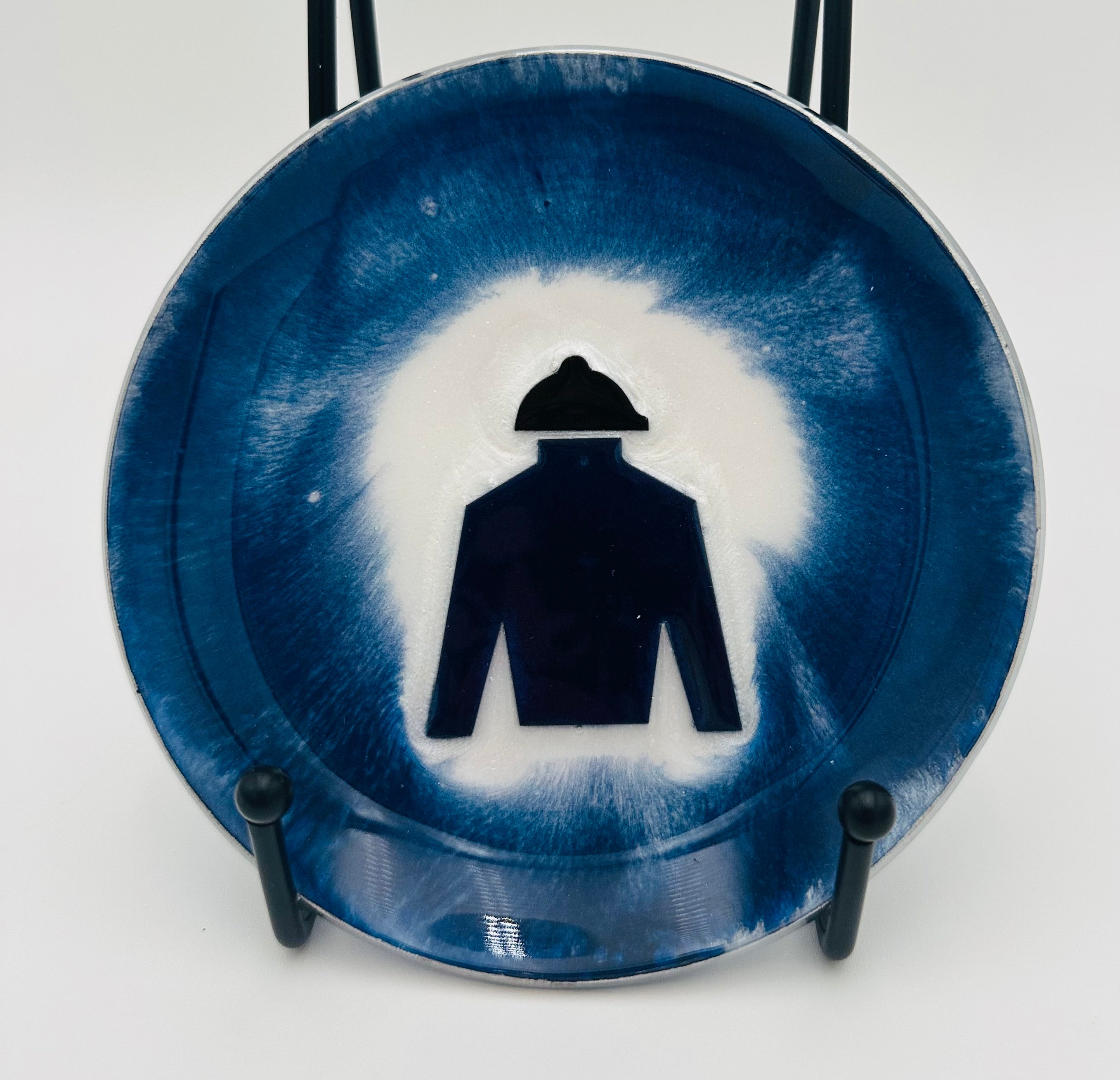 Handcrafted Resin Art Bowl - Featuring Equestrian Themed Inlays - small