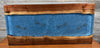 Handcrafted Equestrian Soft Blue Resin Live Edge Black Walnut Charcuterie Board