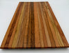 Handcrafted Face-Grain Striped Hardwood Cutting Board & Serving Board