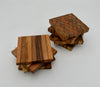 Handcrafted Reclaimed Tobacco Stick Coaster Set – End Grain & Face Grain Options