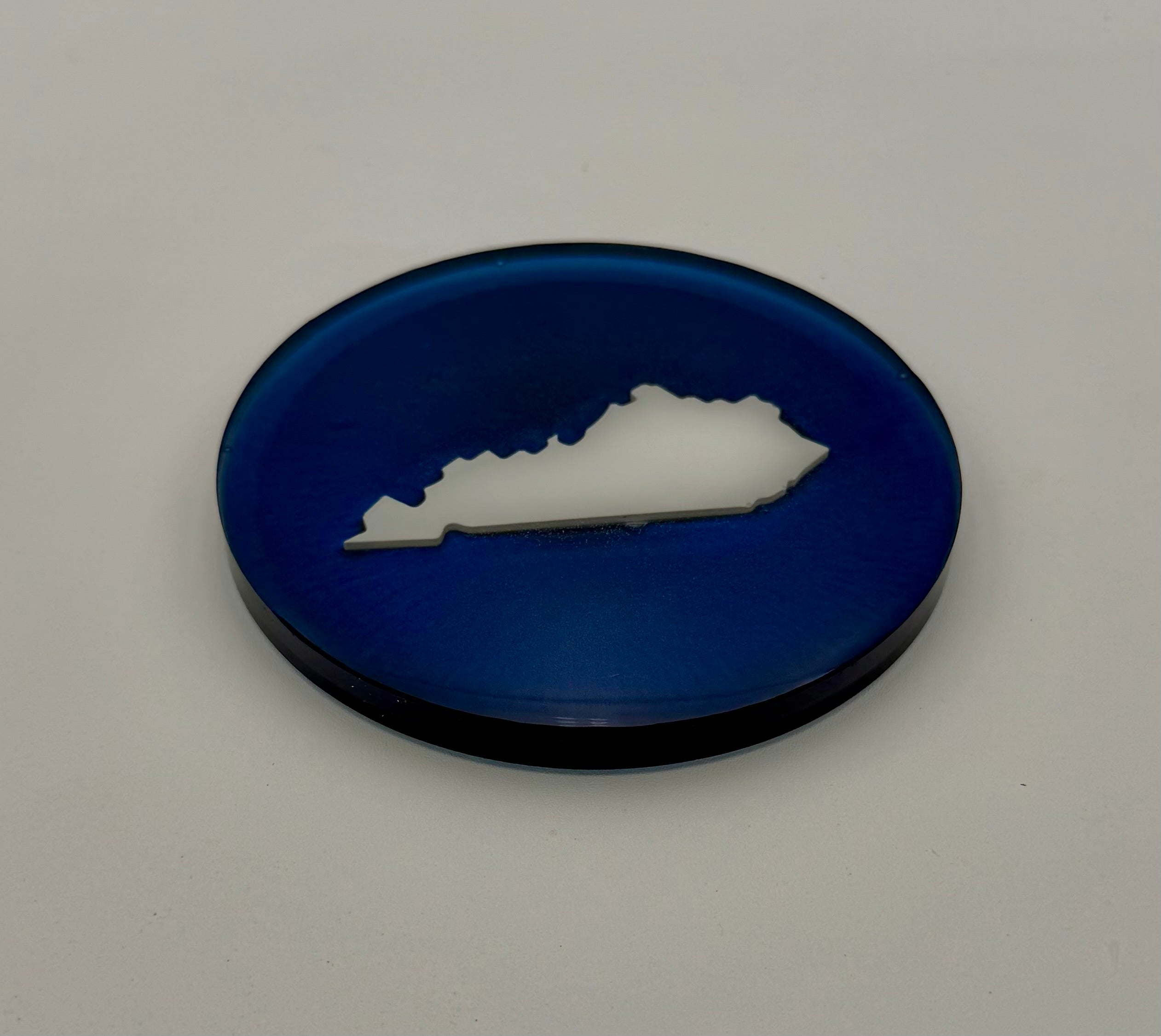 Handcrafted Kentucky State Resin Coaster Sets (Round & Square Options) Set of Four