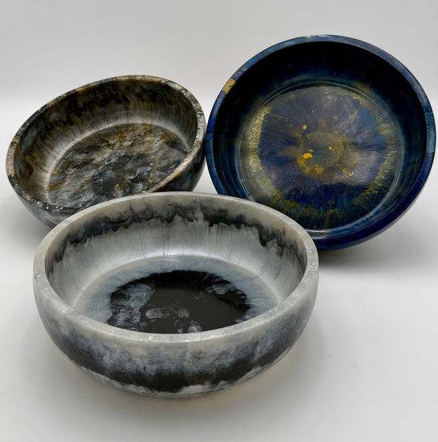 Cosmic Resin Catch-All Bowl