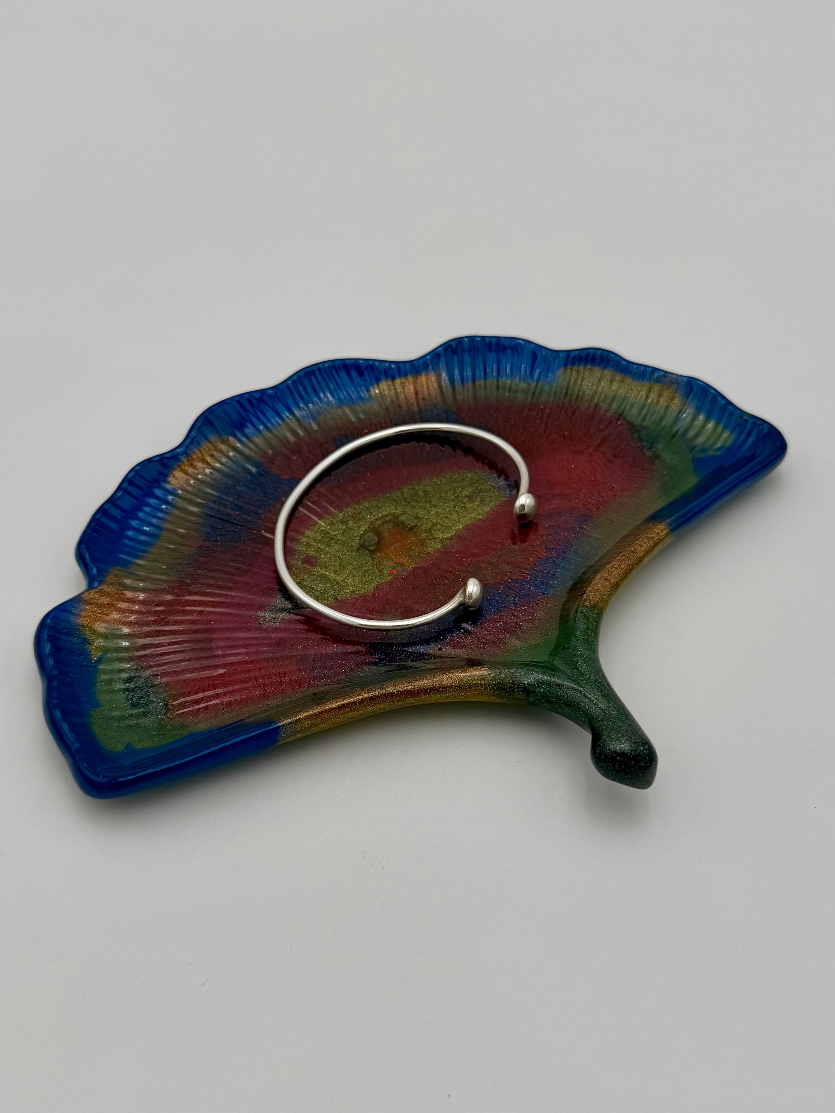Resin Ginkgo Leaf Trinket Dishes
