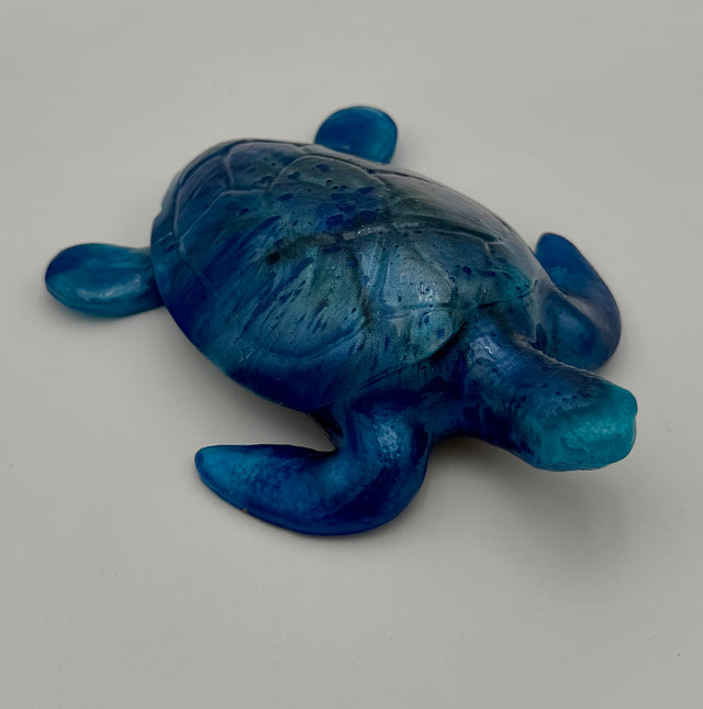 Hand-Poured Resin Art Sea Turtle Figurine