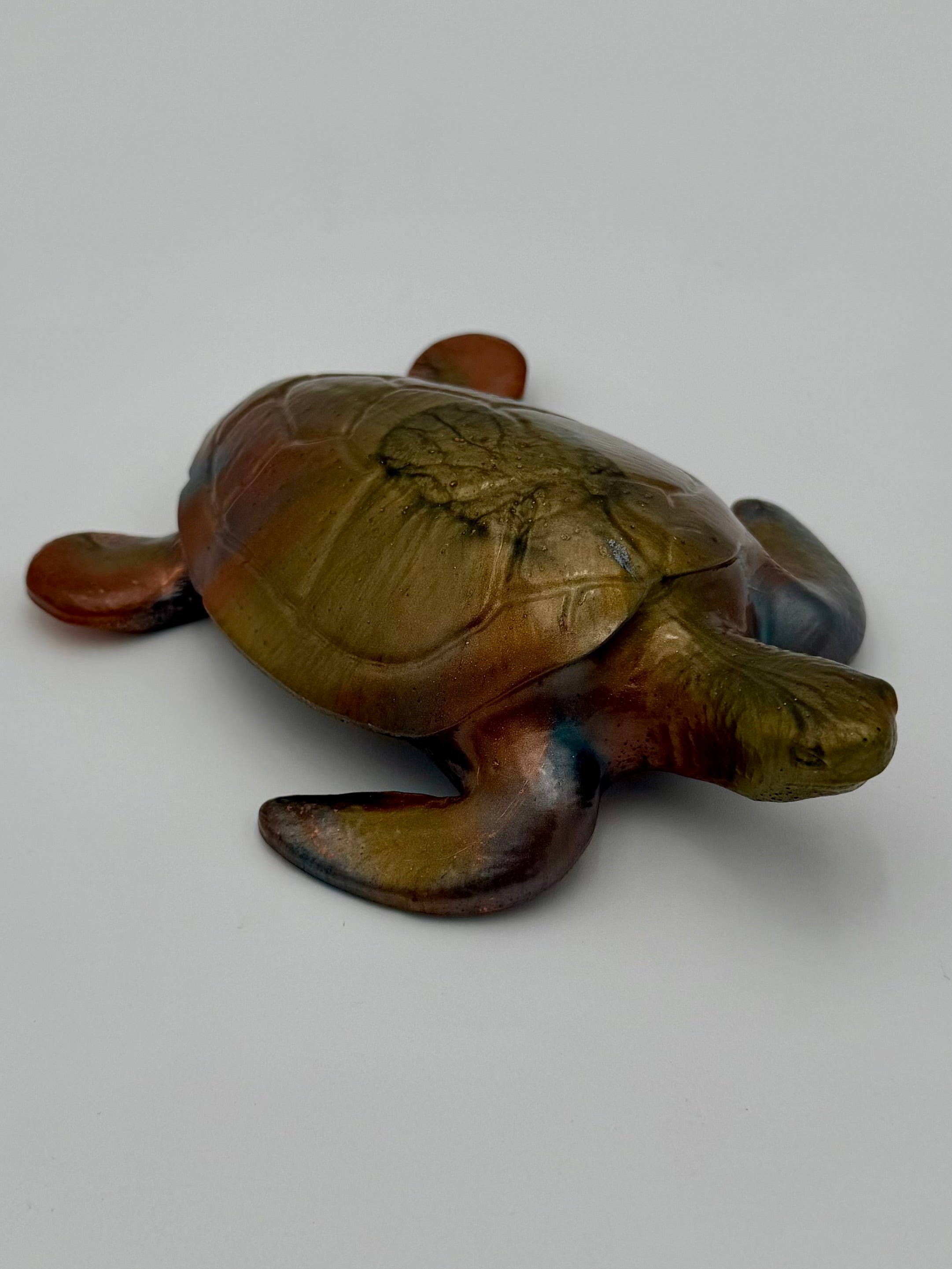 Hand-Poured Resin Art Sea Turtle Figurine