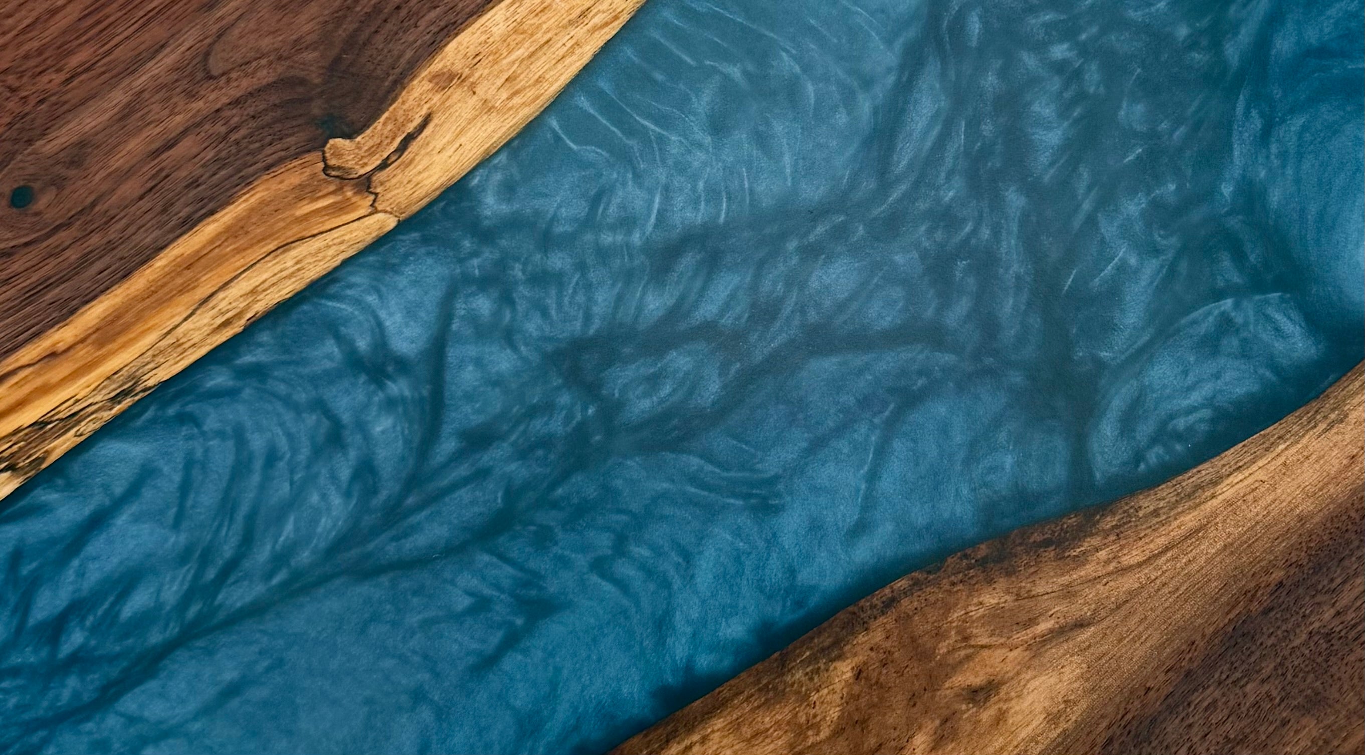 Handcrafted Epoxy Resin & Black Walnut Charcuterie Paddle Board | Serving & Cheese Board