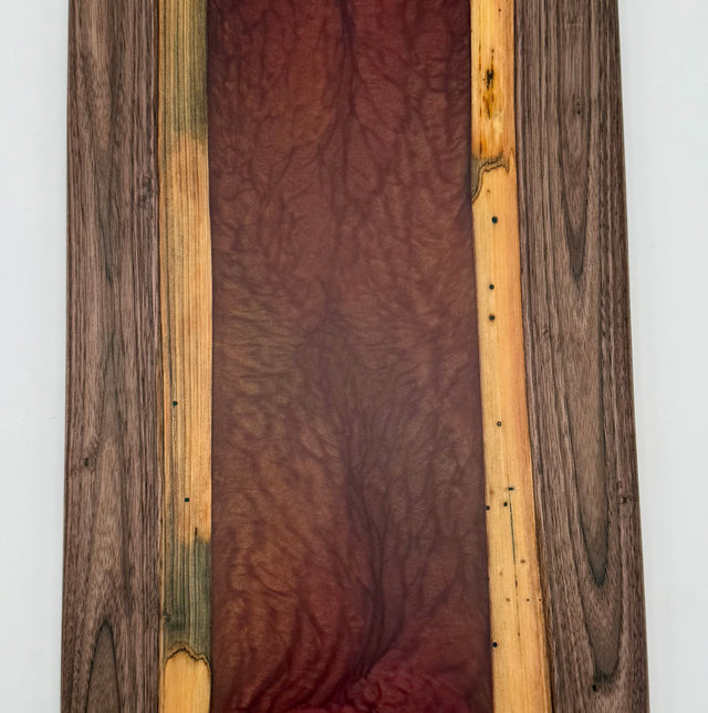Handcrafted Black Walnut & Copper Epoxy Resin Charcuterie Board