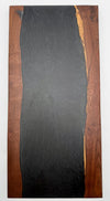 Handcrafted Live Edge Walnut & Dark Metallic Charcoal Epoxy Charcuterie Board