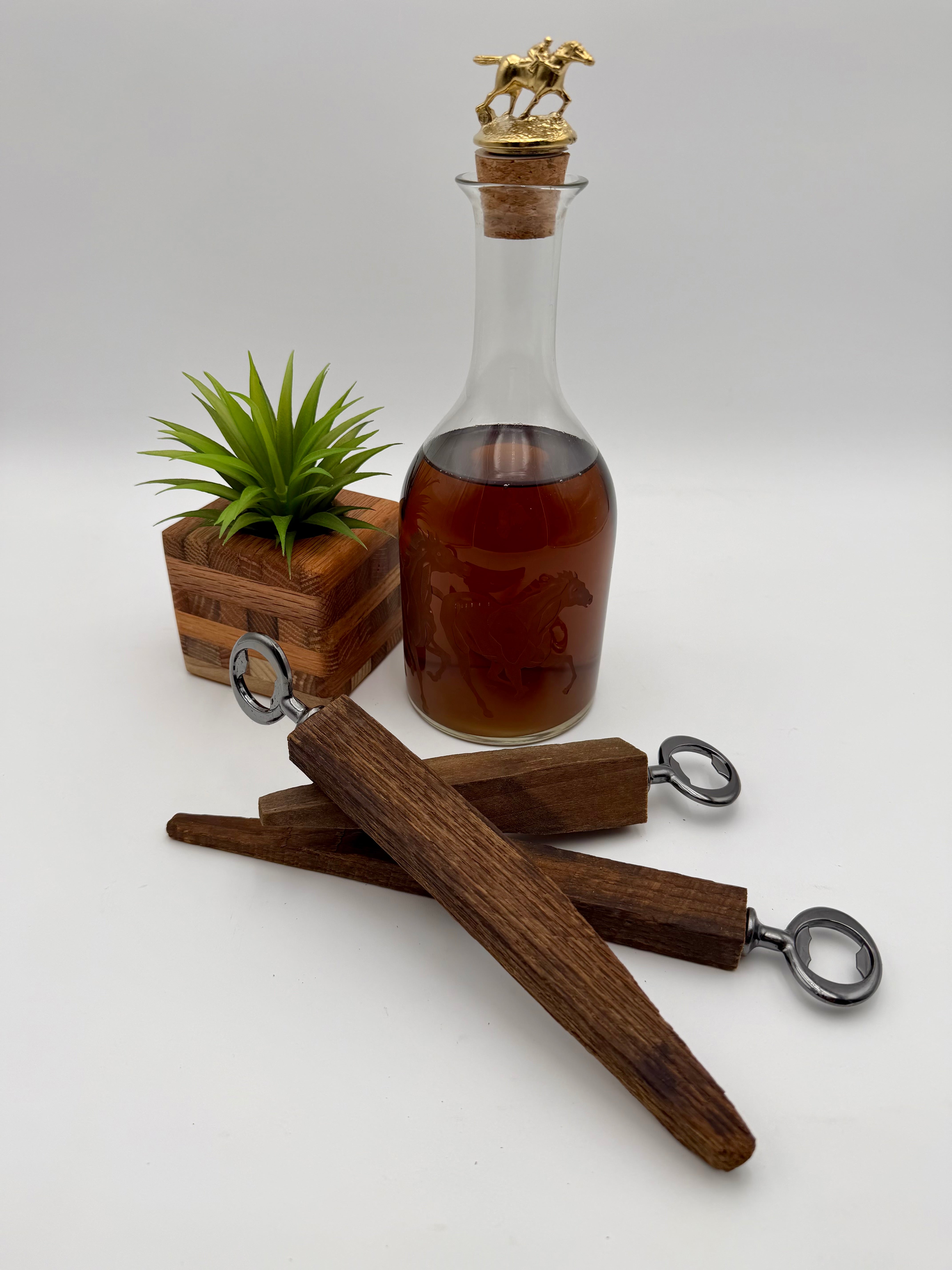 Handcrafted Reclaimed Tobacco Stick Bottle Opener