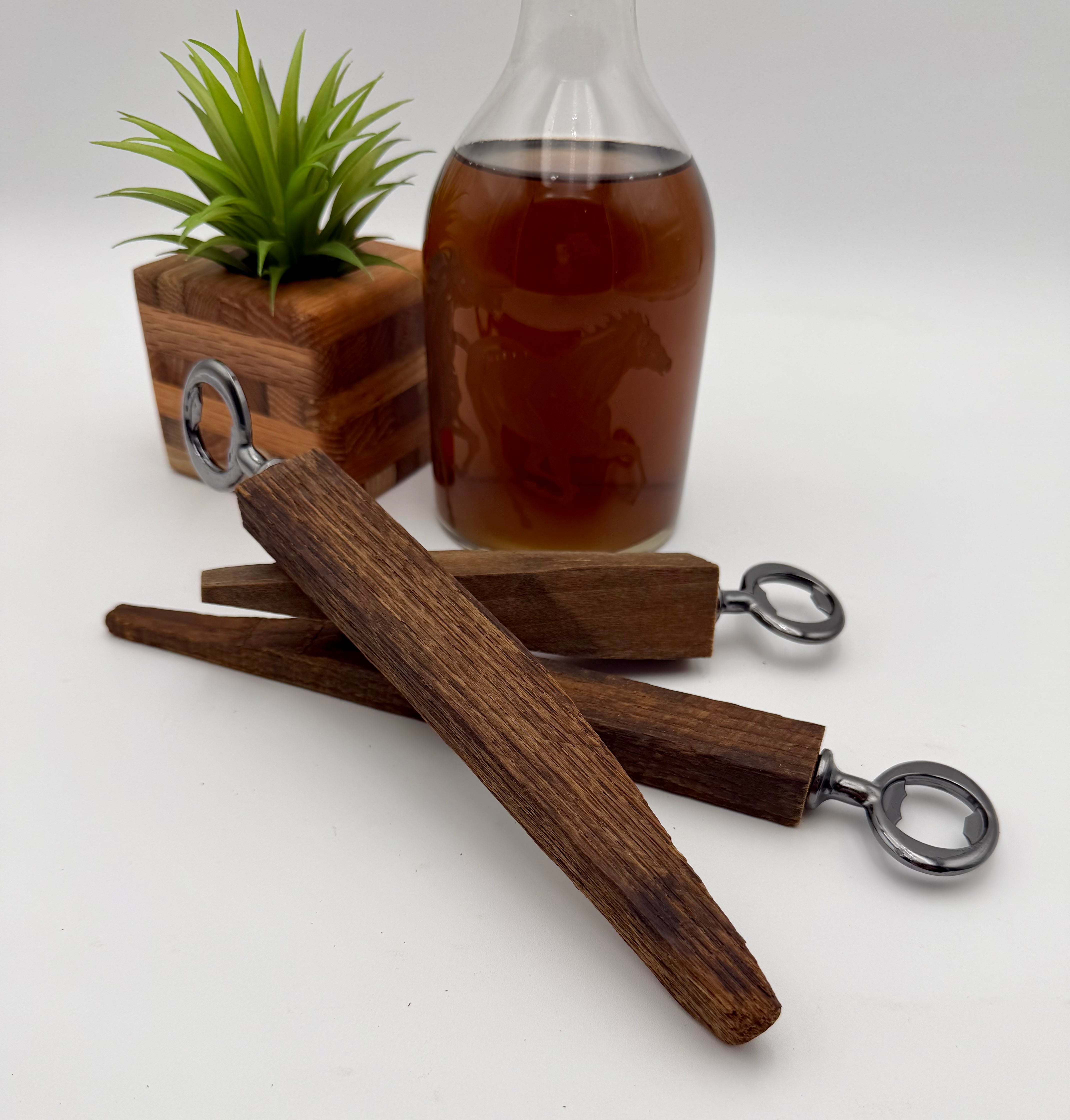 Handcrafted Reclaimed Tobacco Stick Bottle Opener