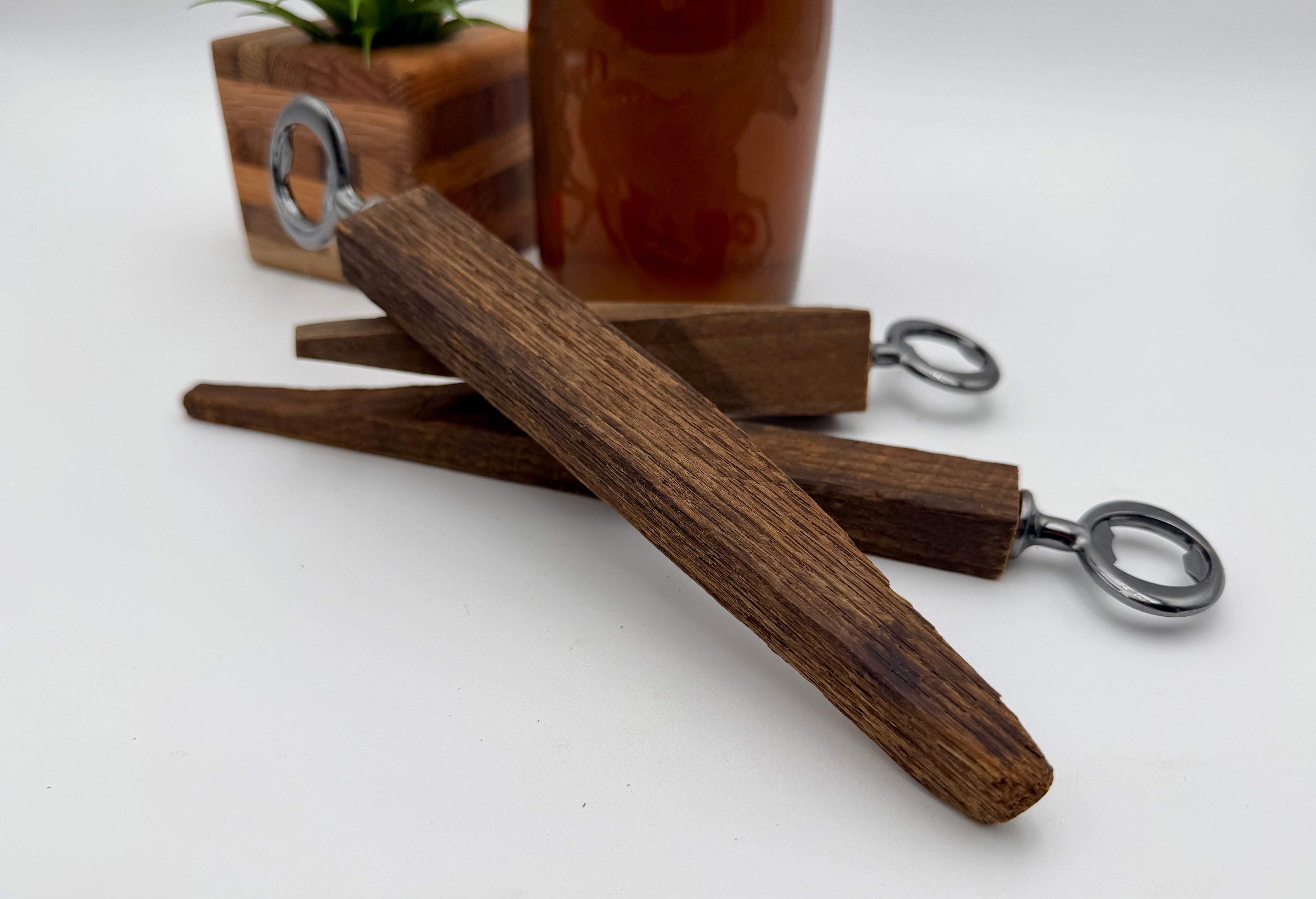Handcrafted Reclaimed Tobacco Stick Bottle Opener