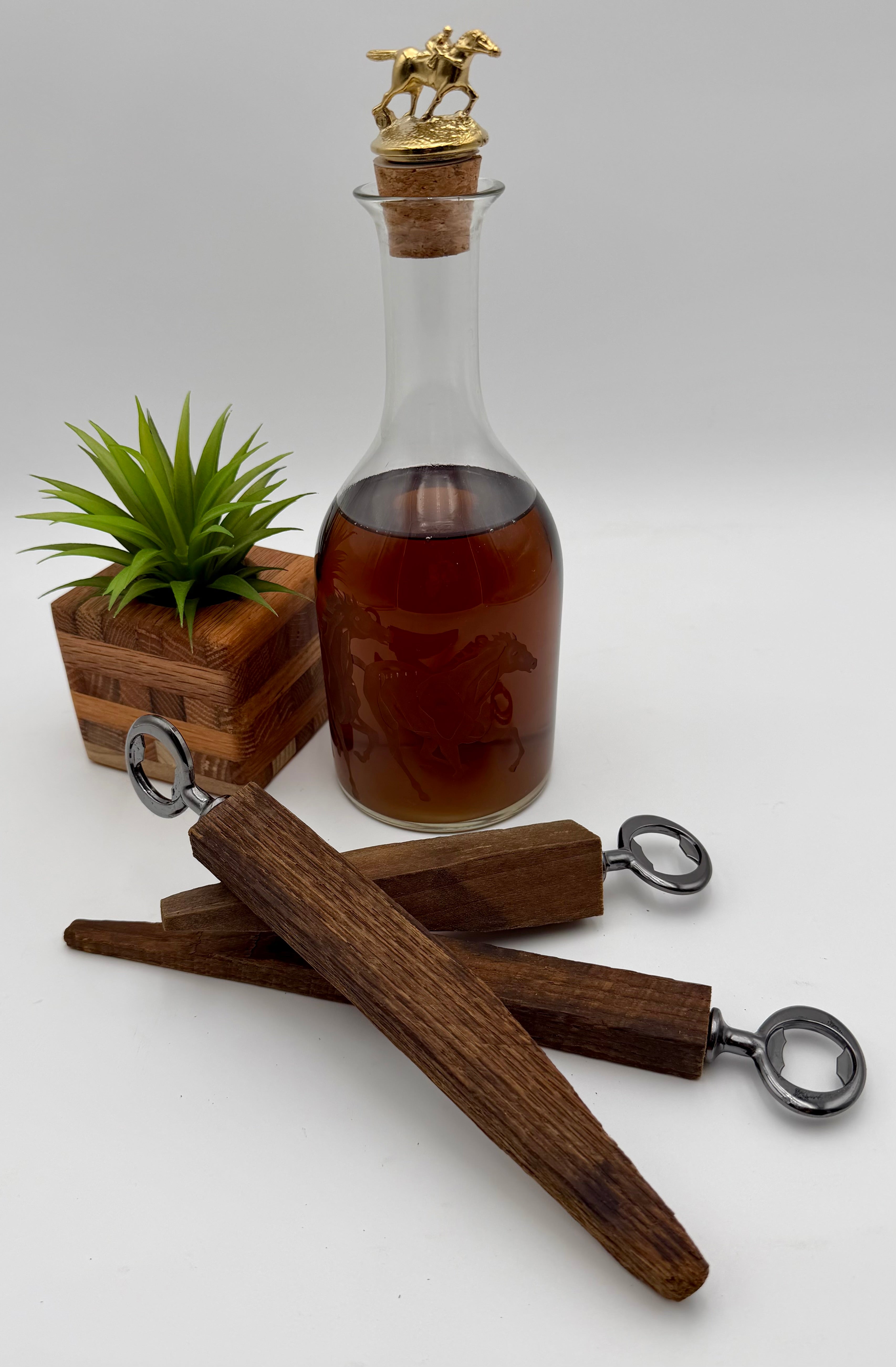 Handcrafted Reclaimed Tobacco Stick Bottle Opener
