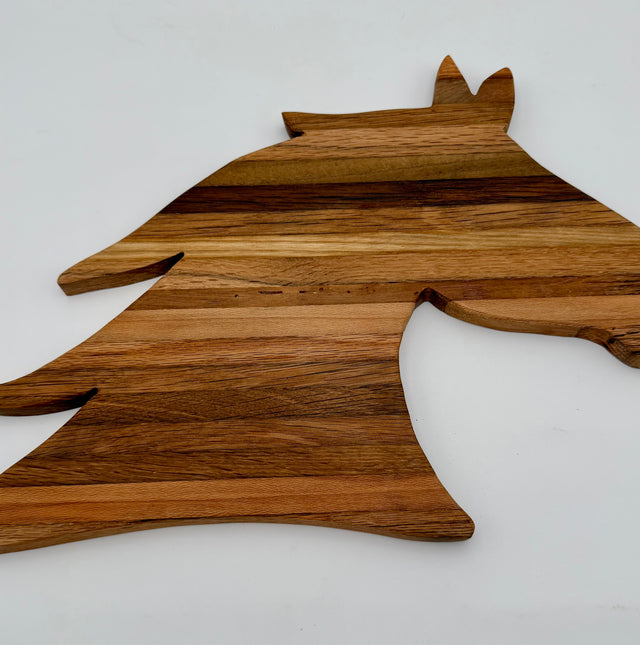 Handcrafted Wooden Horse Head Cutting Board & Charcuterie Platter