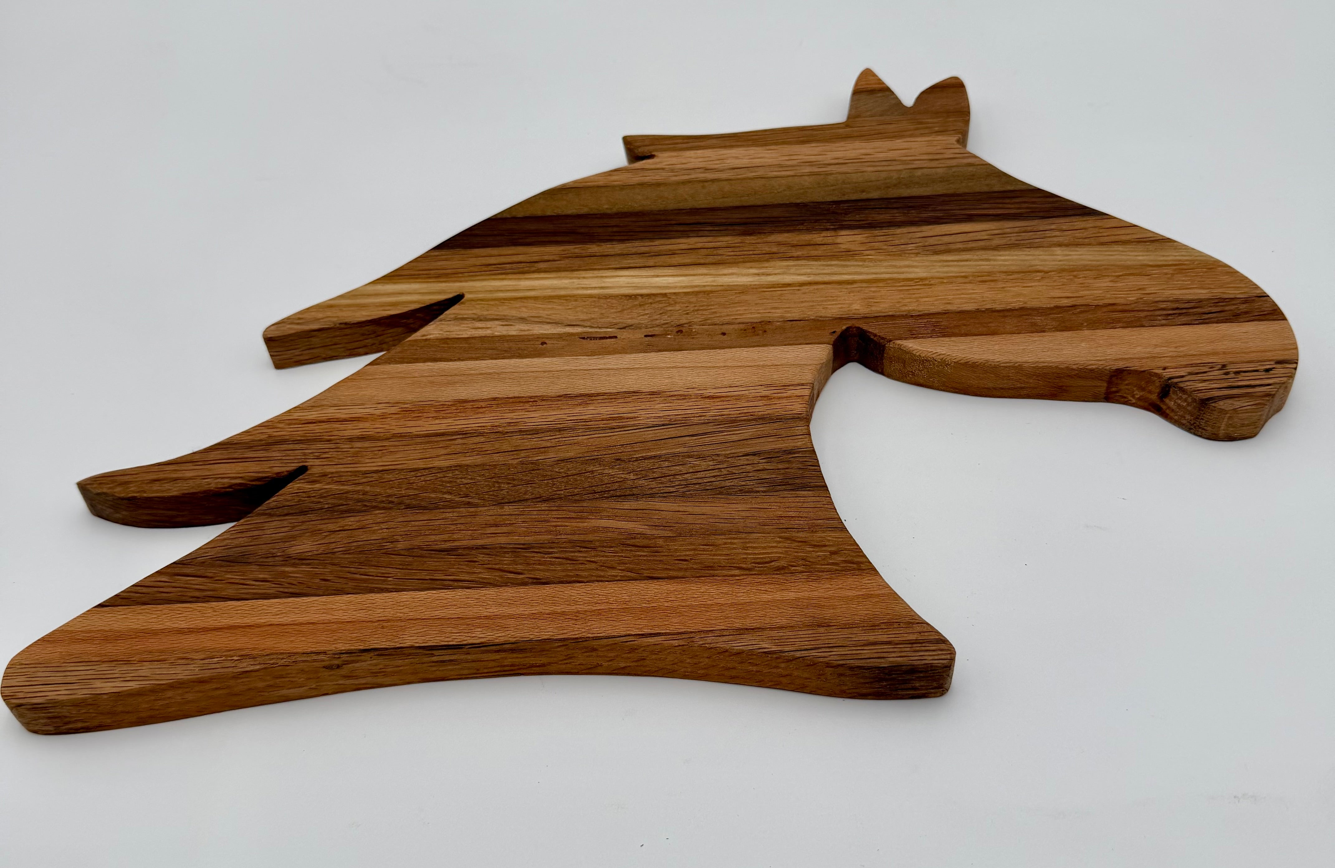 Handcrafted Equestrian Horse Head Tobacco Stick Cutting Board & Charcuterie