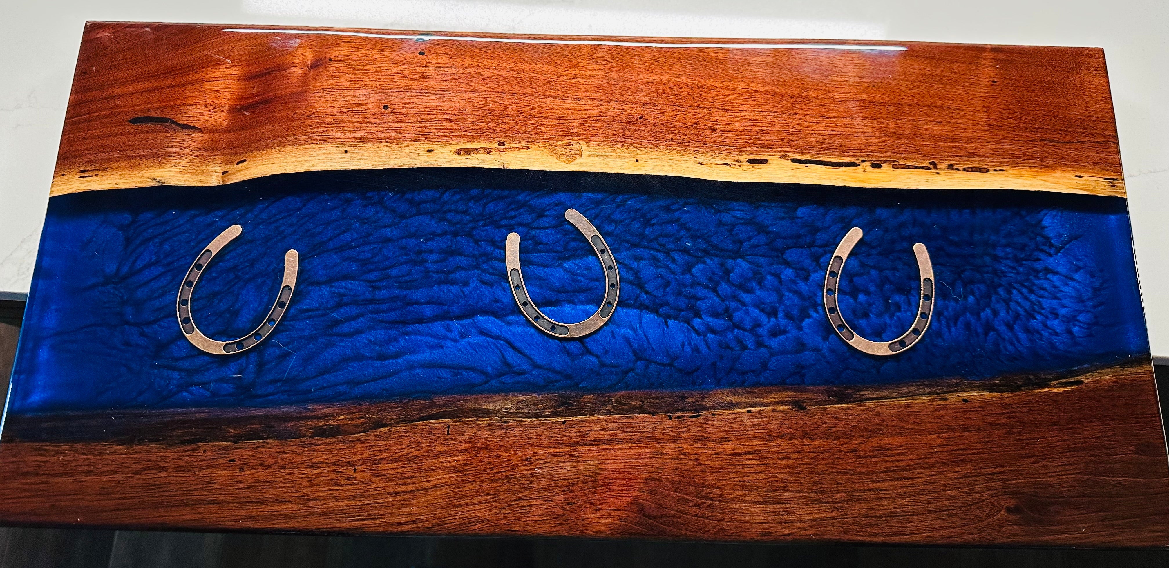 Handcrafted Equestrian Horseshoe Charcuterie Board