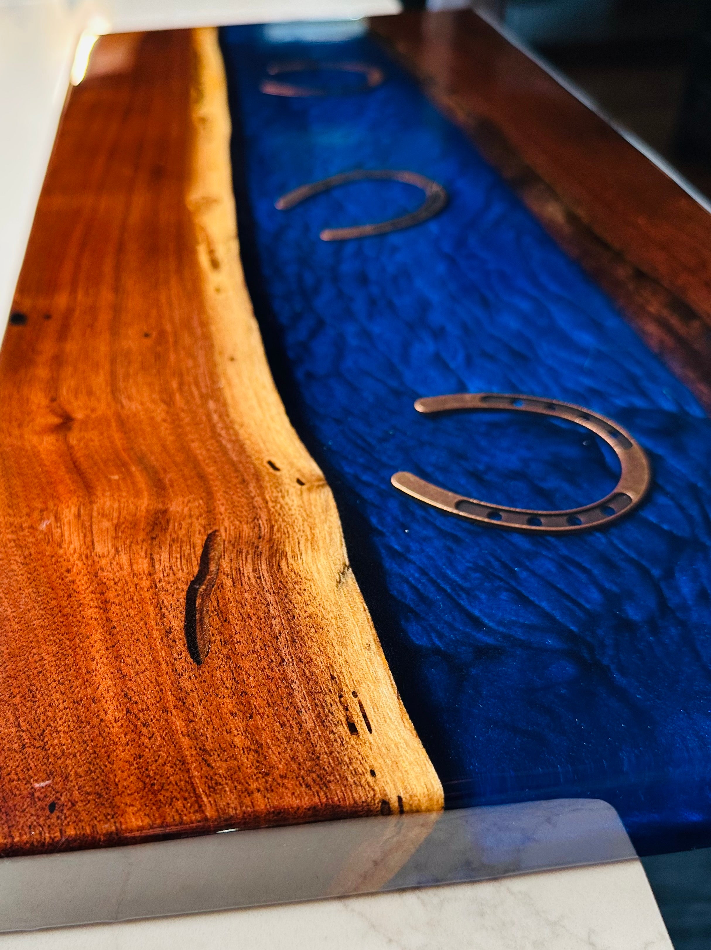 Handcrafted Equestrian Horseshoe Charcuterie Board