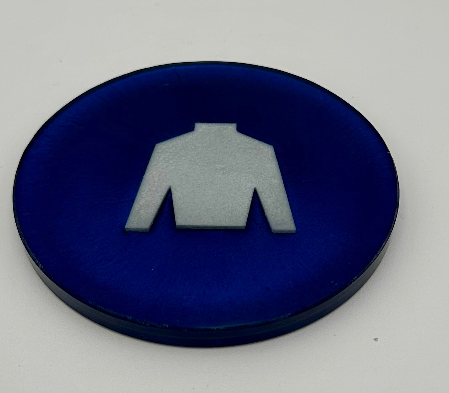 Handcrafted Resin Coasters with Jockey Silk Resin Inlays, Set of 4