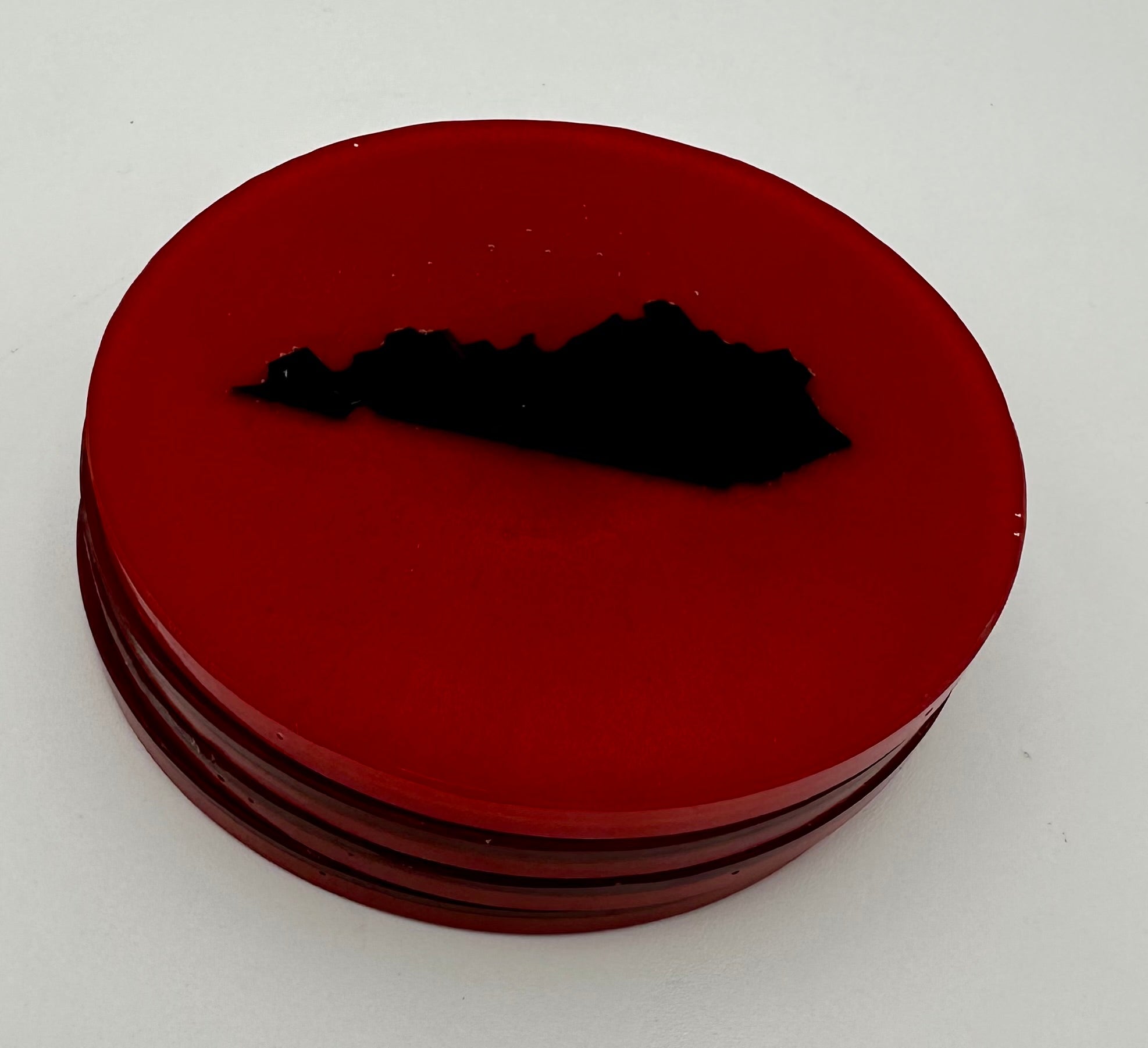 Handcrafted Kentucky Blue Resin Coasters with White Kentucky resin Inlay, Set of 4