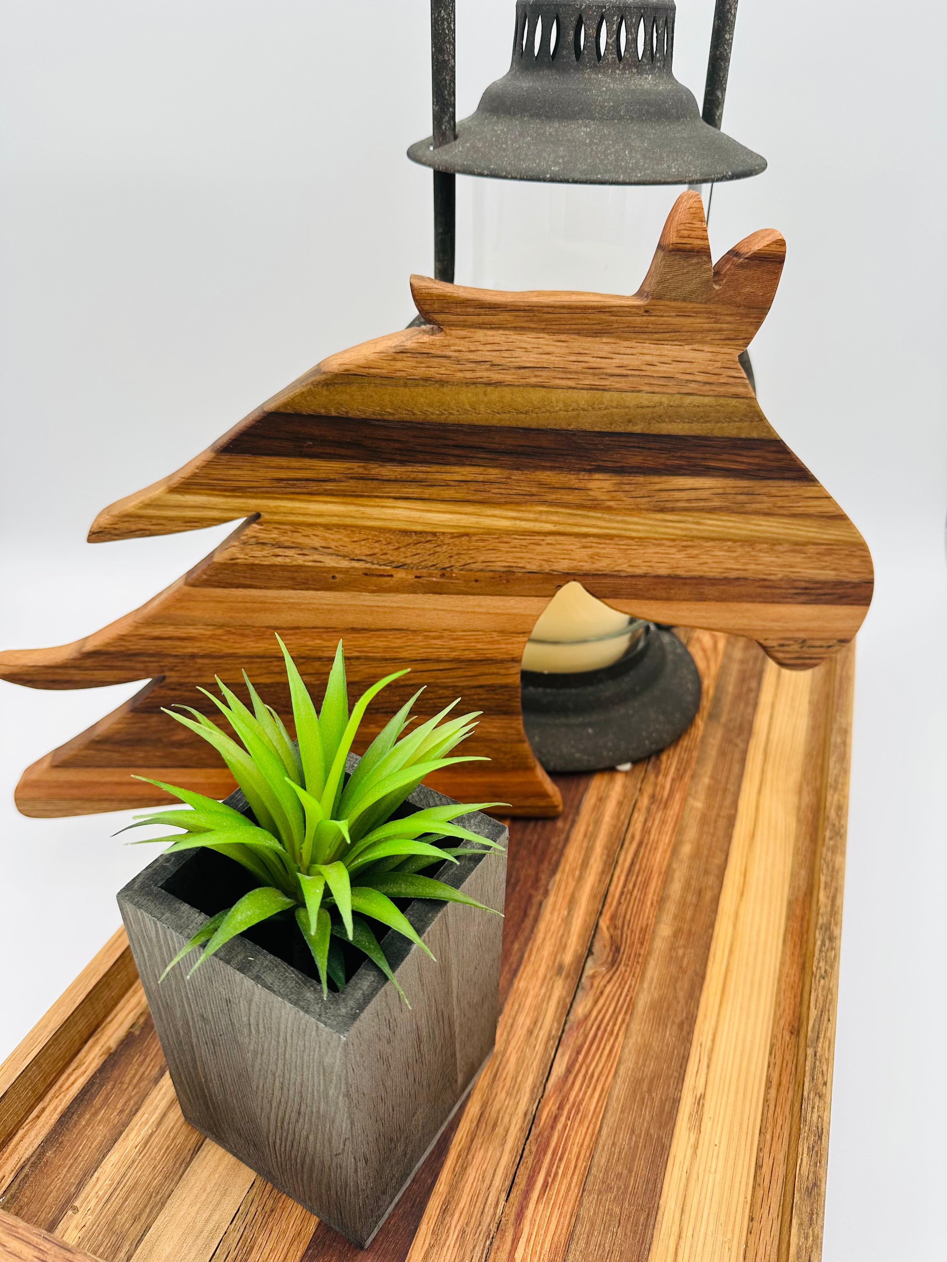 Handcrafted Horse Head Tobacco Stick Cutting Board