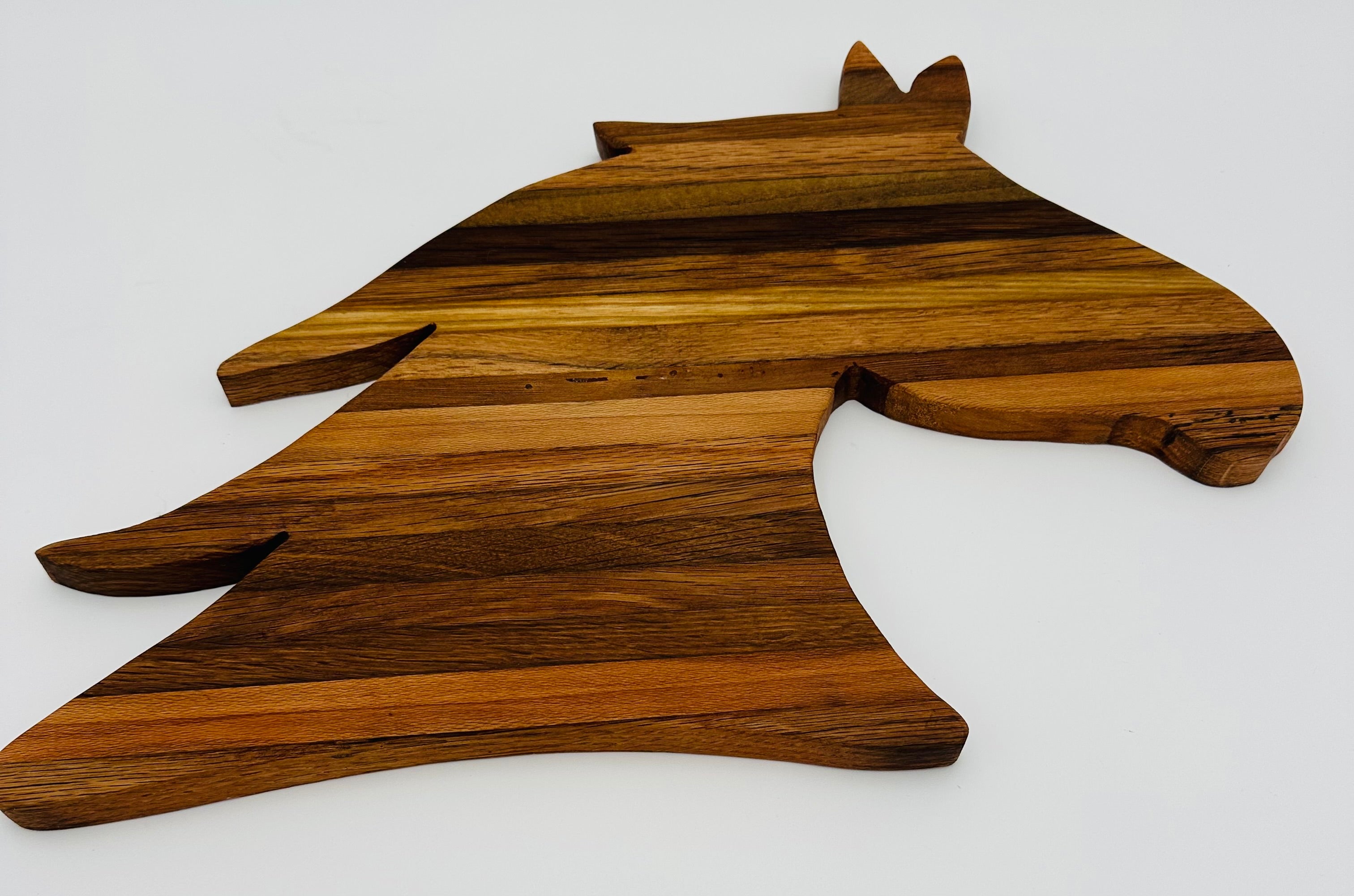 Handcrafted Horse Head Tobacco Stick Cutting Board