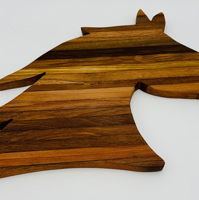 Handcrafted Horse Head Tobacco Stick Cutting Board