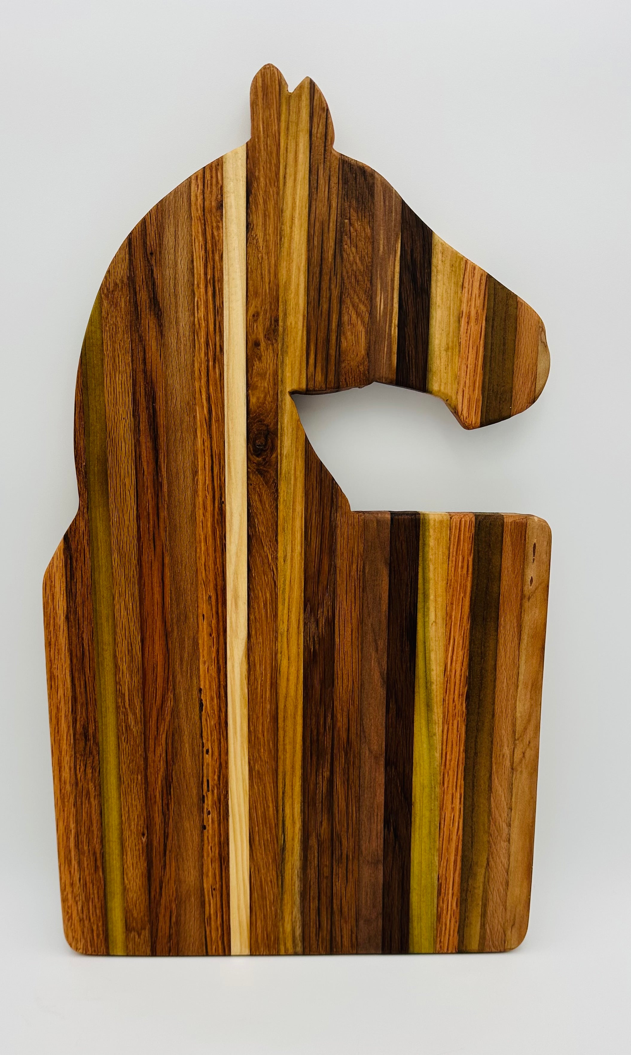 Handcrafted Horse Head Tobacco Stick Cutting Board