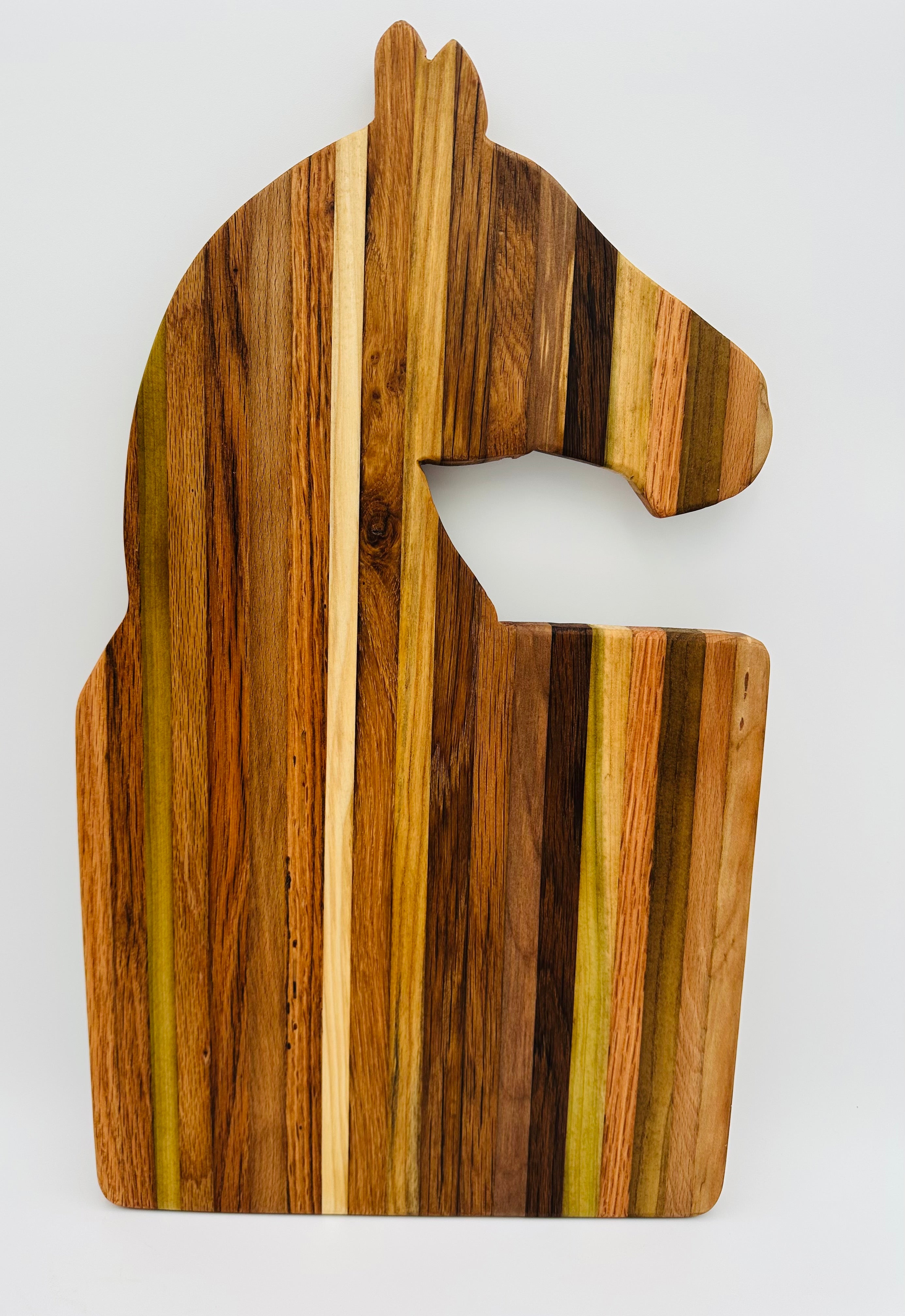 Handcrafted Horse Head Tobacco Stick Cutting Board