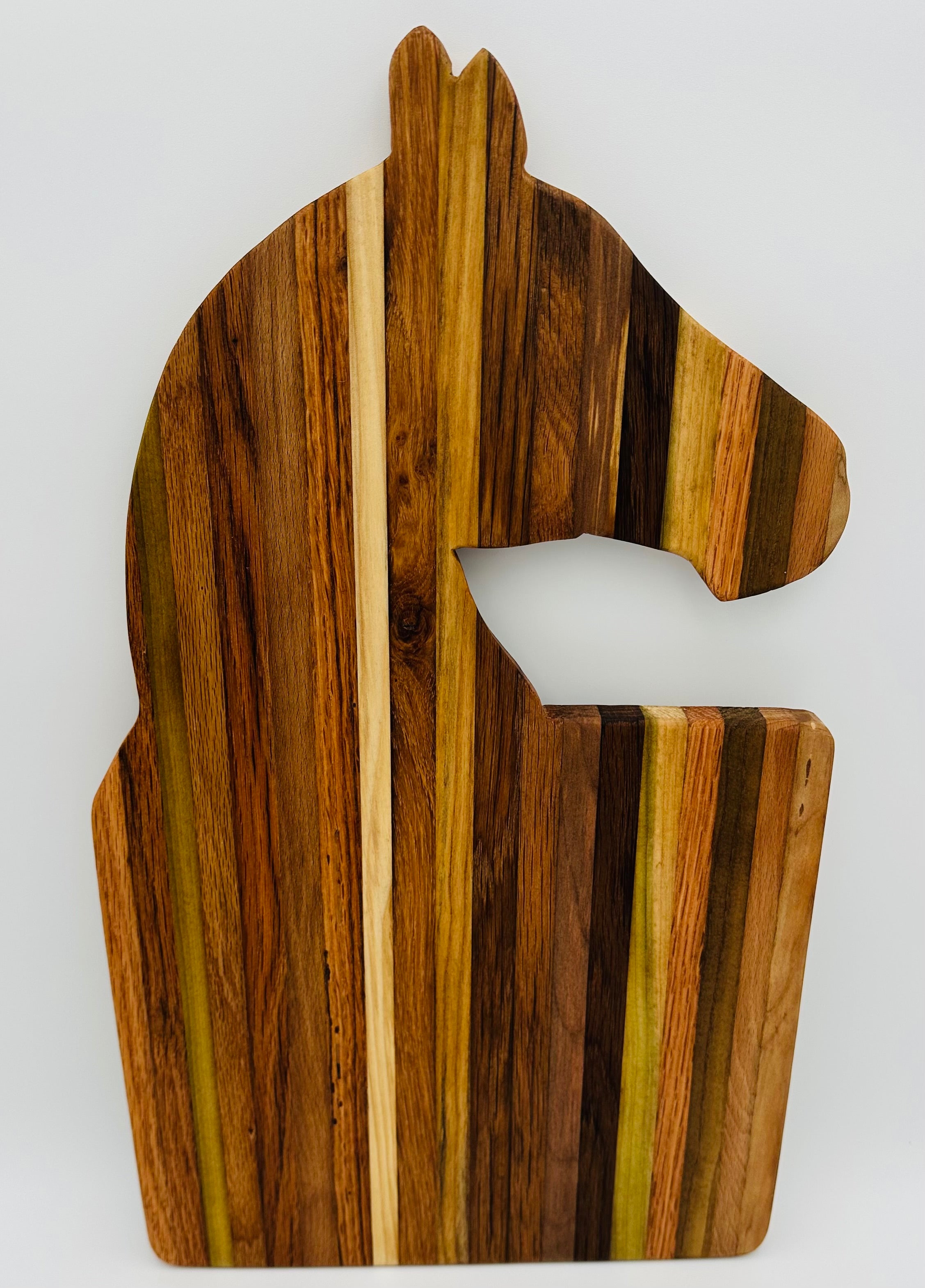 Handcrafted Horse Head Tobacco Stick Cutting Board