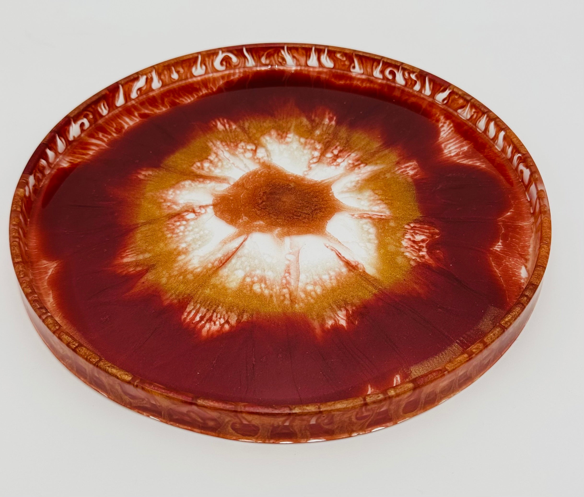 Handmade Round Small Resin Trays