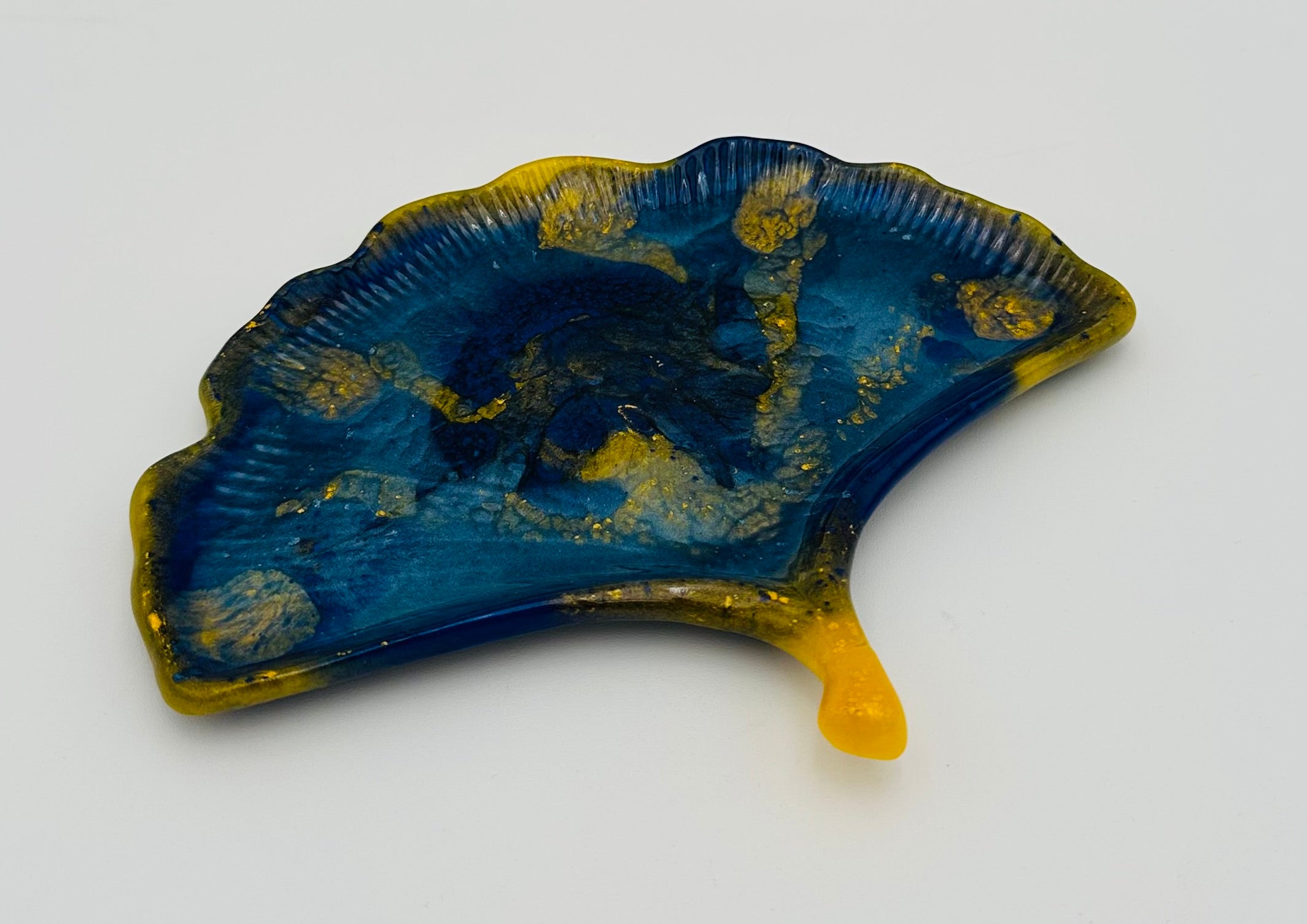 Resin Ginkgo Leaf Trinket Dishes