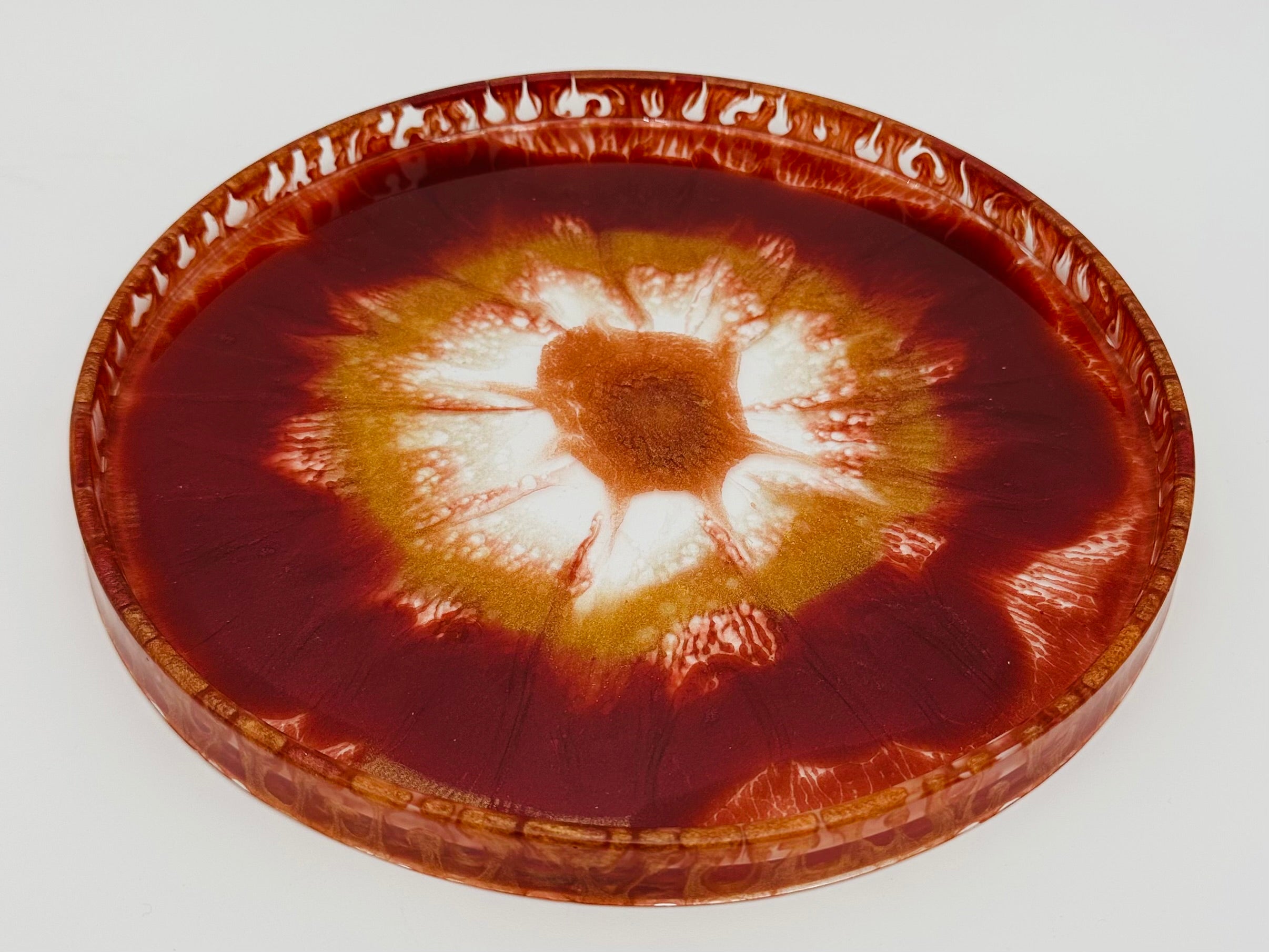 Handmade Round Small Resin Trays