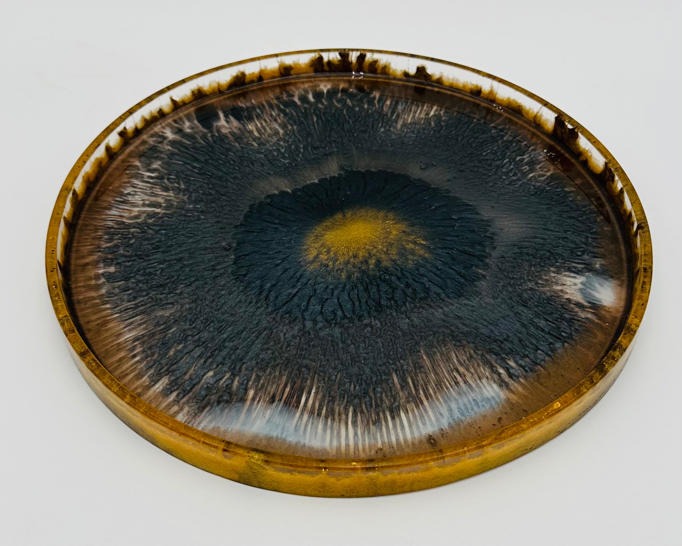 Handmade Round Small Resin Trays