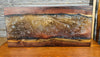 Handcrafted Black Walnut Live Edge Charcuterie Board with Metallic Resin River
